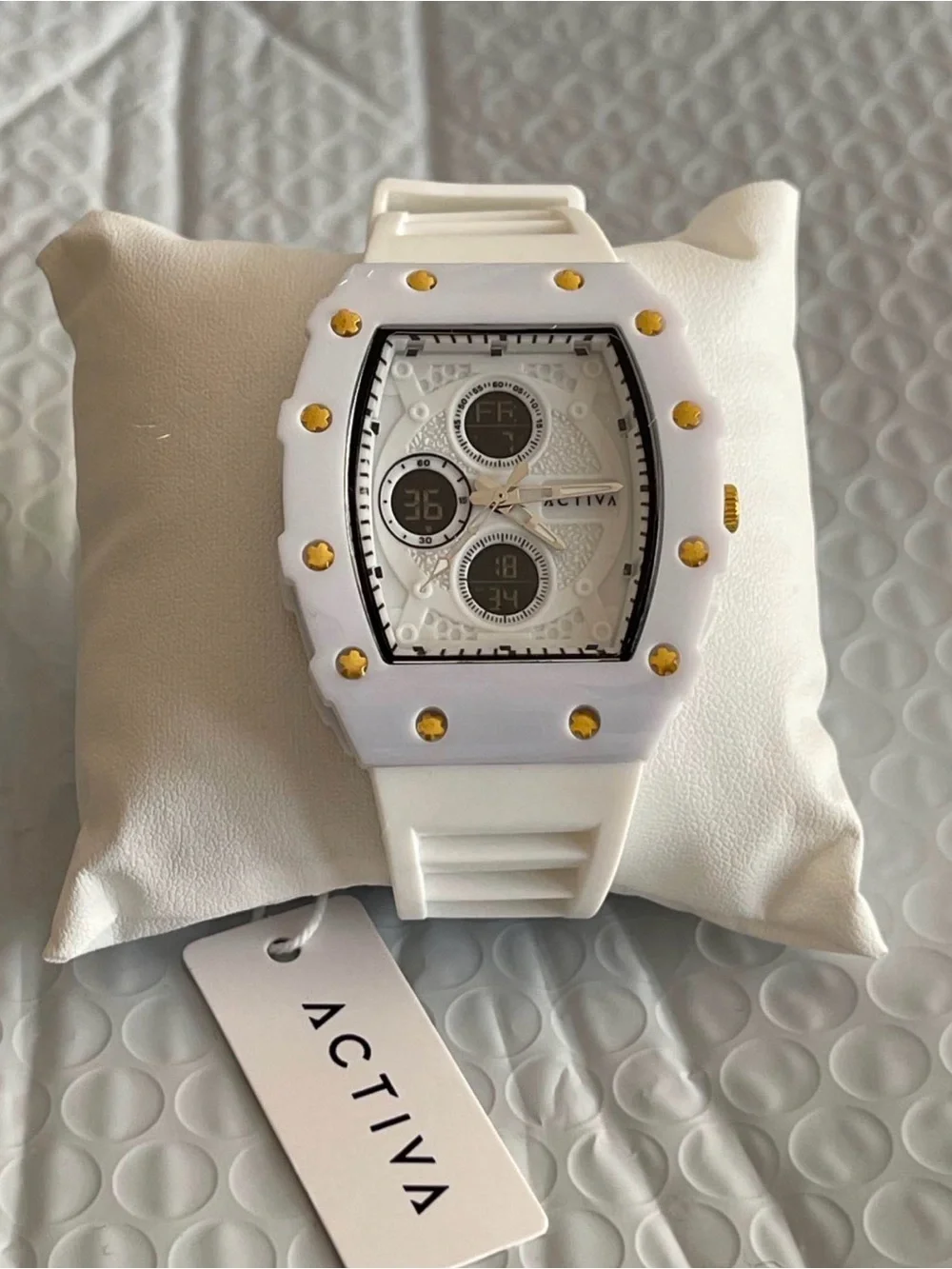 Activa X Invicta Digital Essentials Men's Watch - 42.8mm, White new